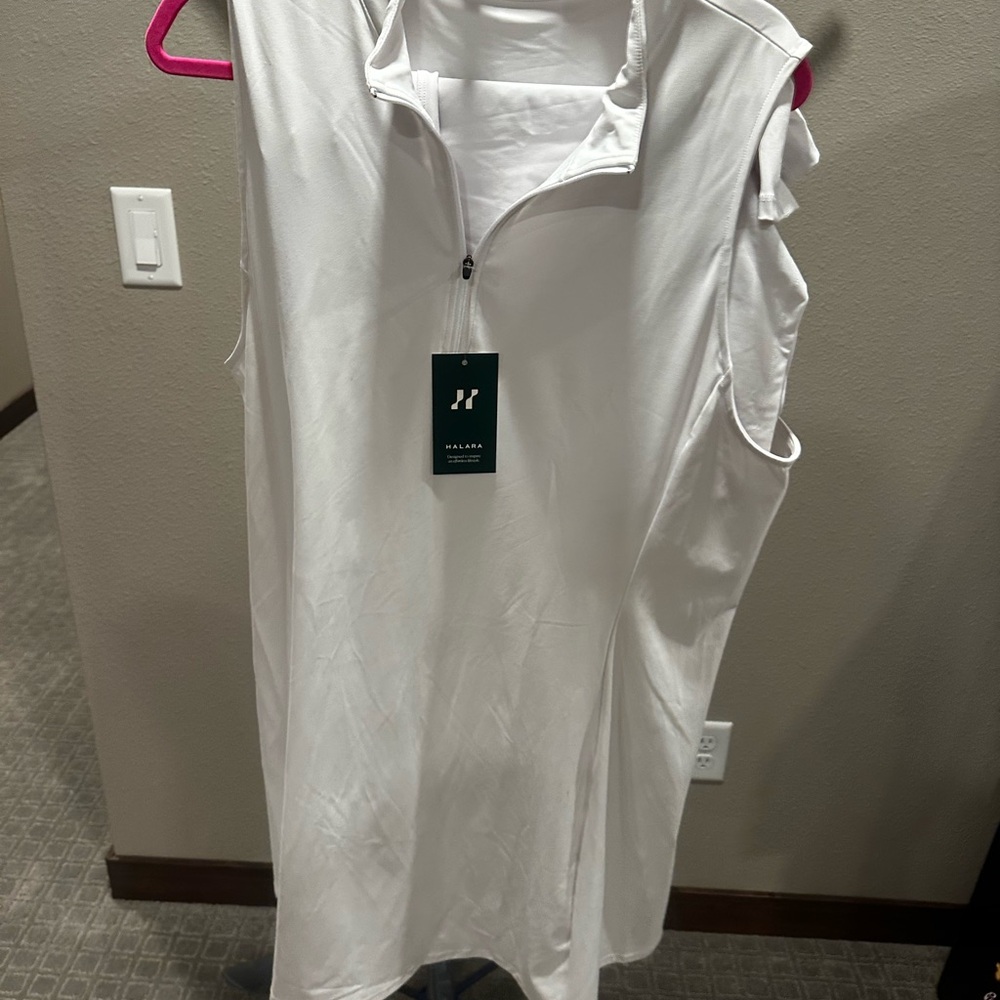 HALARA White Mini Dress
